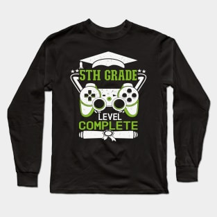 5th Grade Level Complete Design is a Funny 5th Grade Graduation Long Sleeve T-Shirt